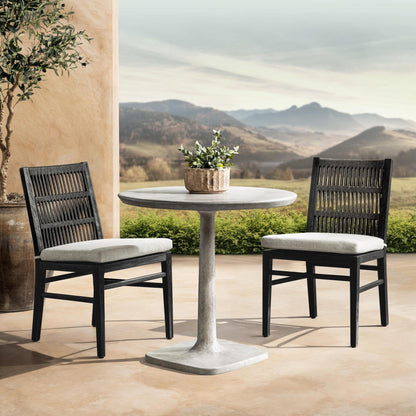 Light Gray Outdoor Dining Table Paulina Outdoor Bistro Table Collection