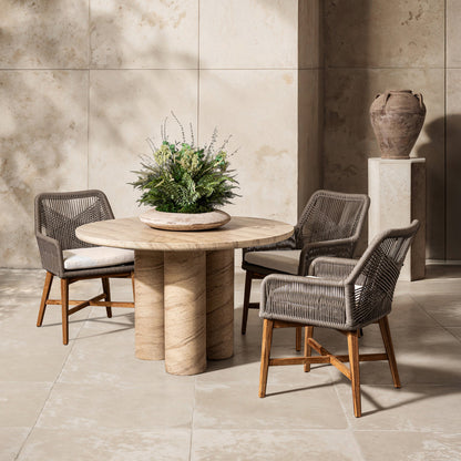 Niva Outdoor Dining Table Warm Sandstone