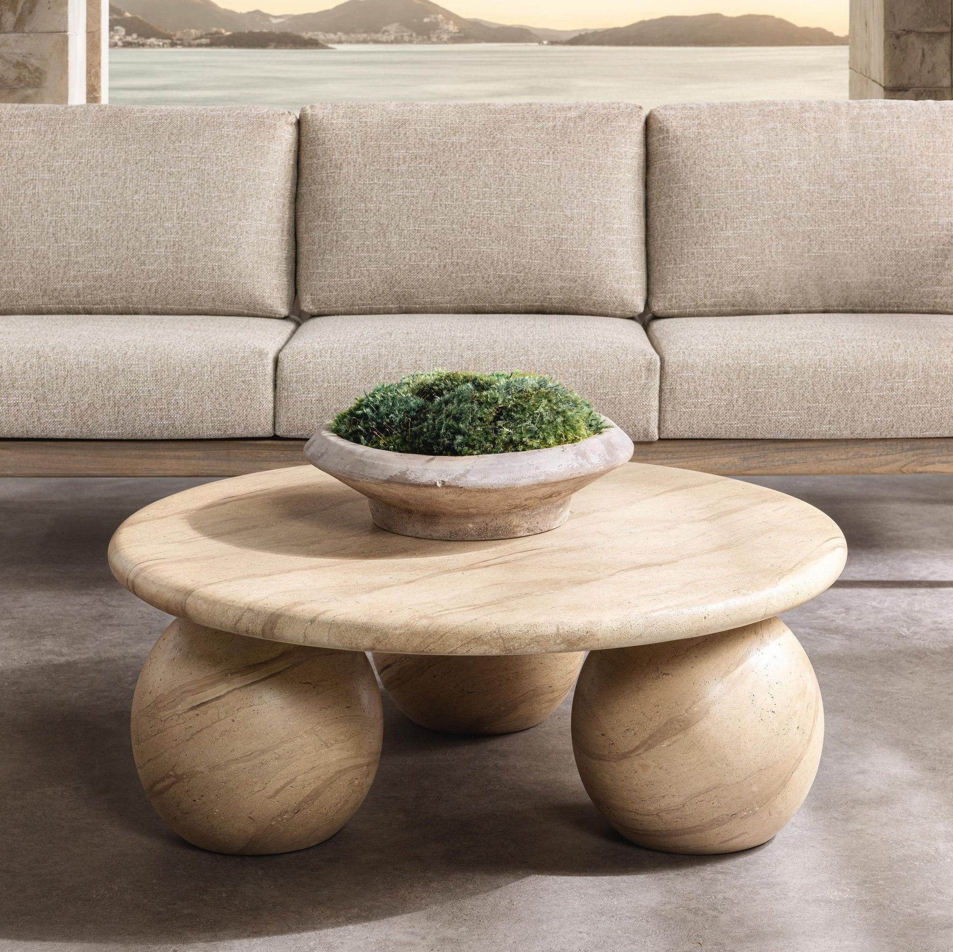 Elaria Outdoor Coffee Table Warm Sandstone