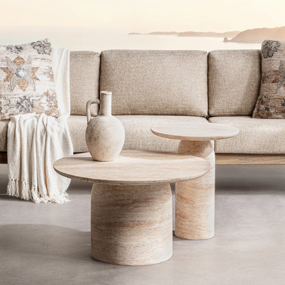 Capri Limestone Outdoor Accent & End Table Sana Outdoor End Table Collection