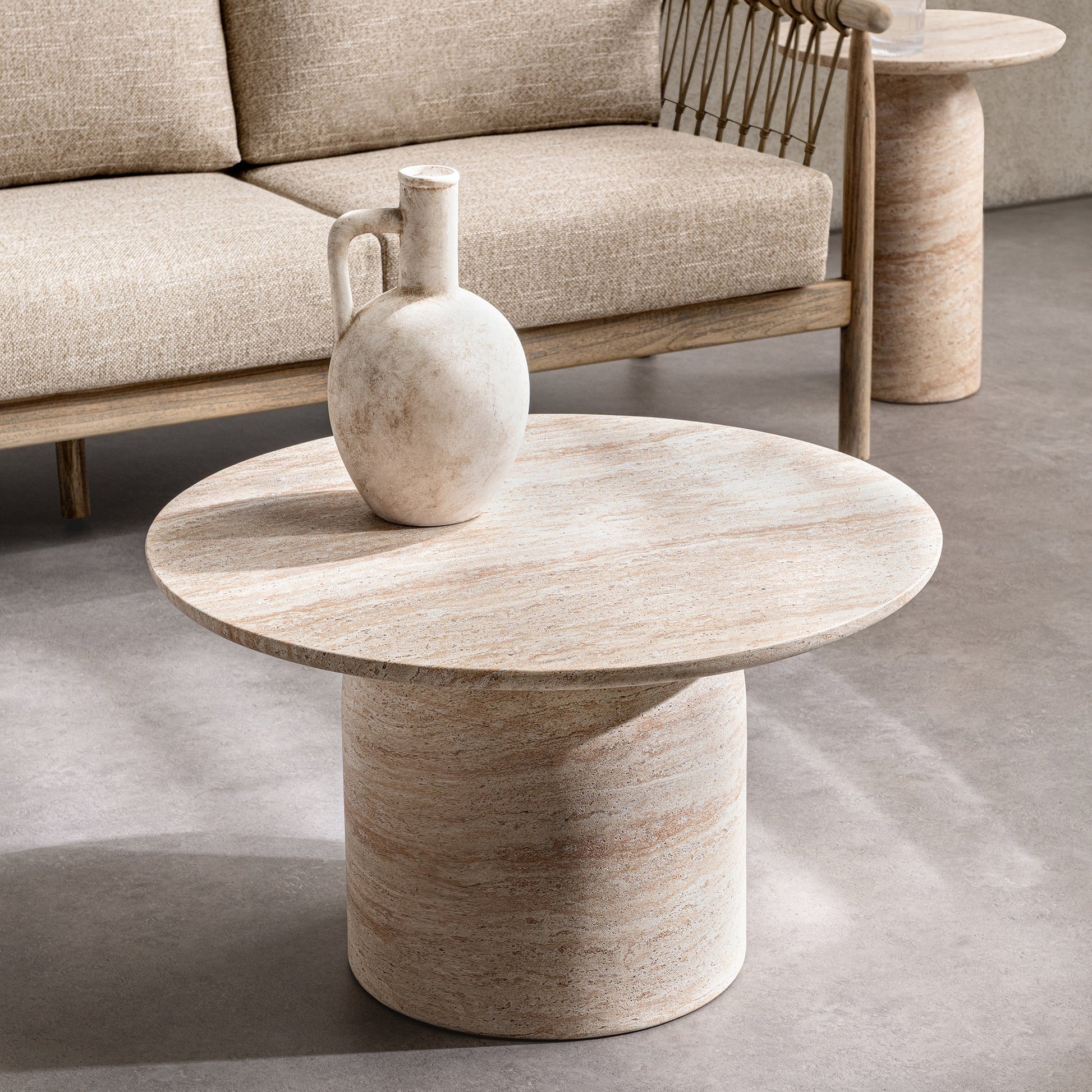 Capri Limestone Outdoor Coffee Table Sana Outdoor Coffee Table Collection