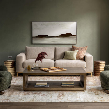 Soft Cocoa Oak Veneer Coffee Table London Coffee Table Collection