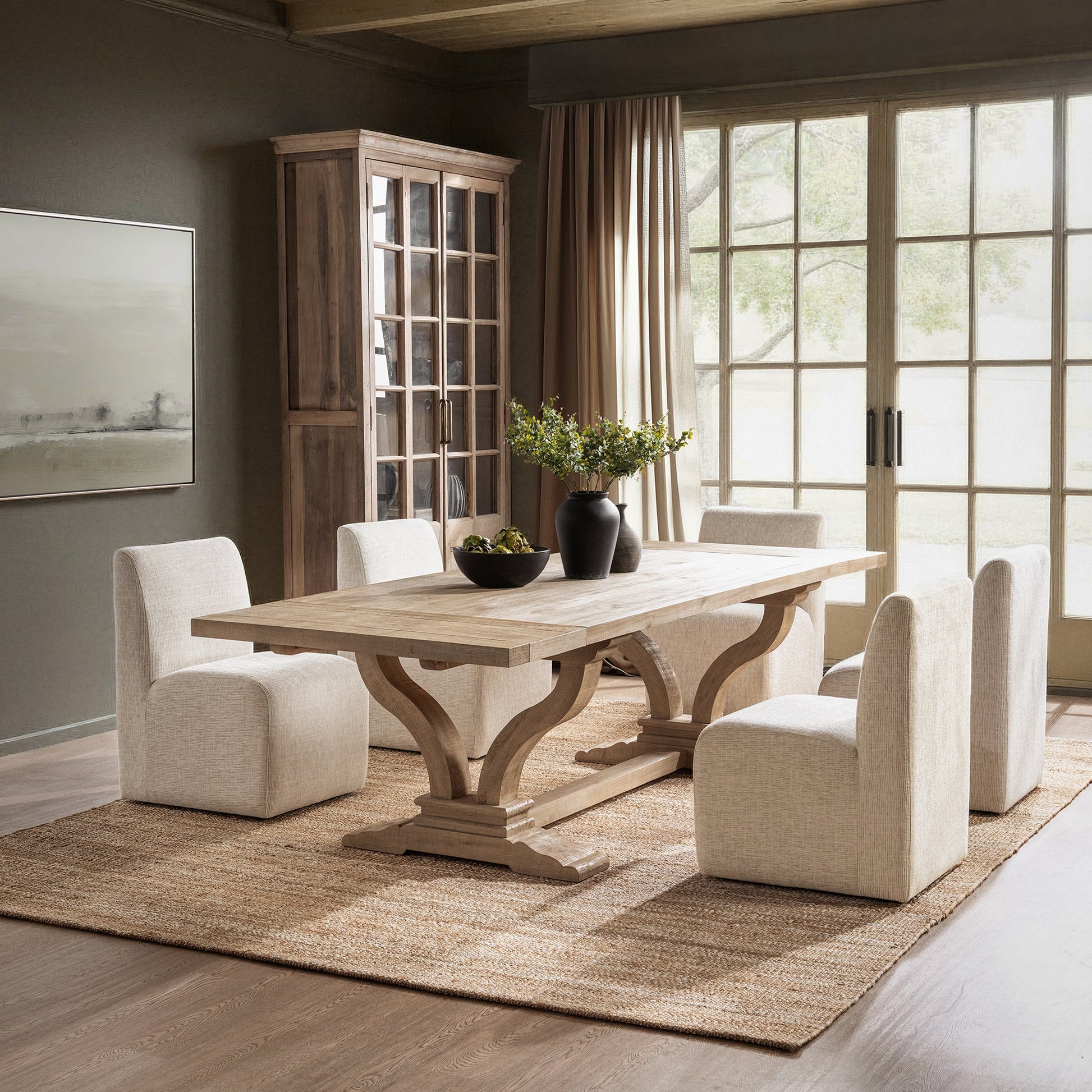 Julia Extendable Dining Table Soft Earth