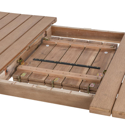 Butterscotch Acacia Wood Outdoor Dining Table Dawson Outdoor Extendable Dining Table Collection