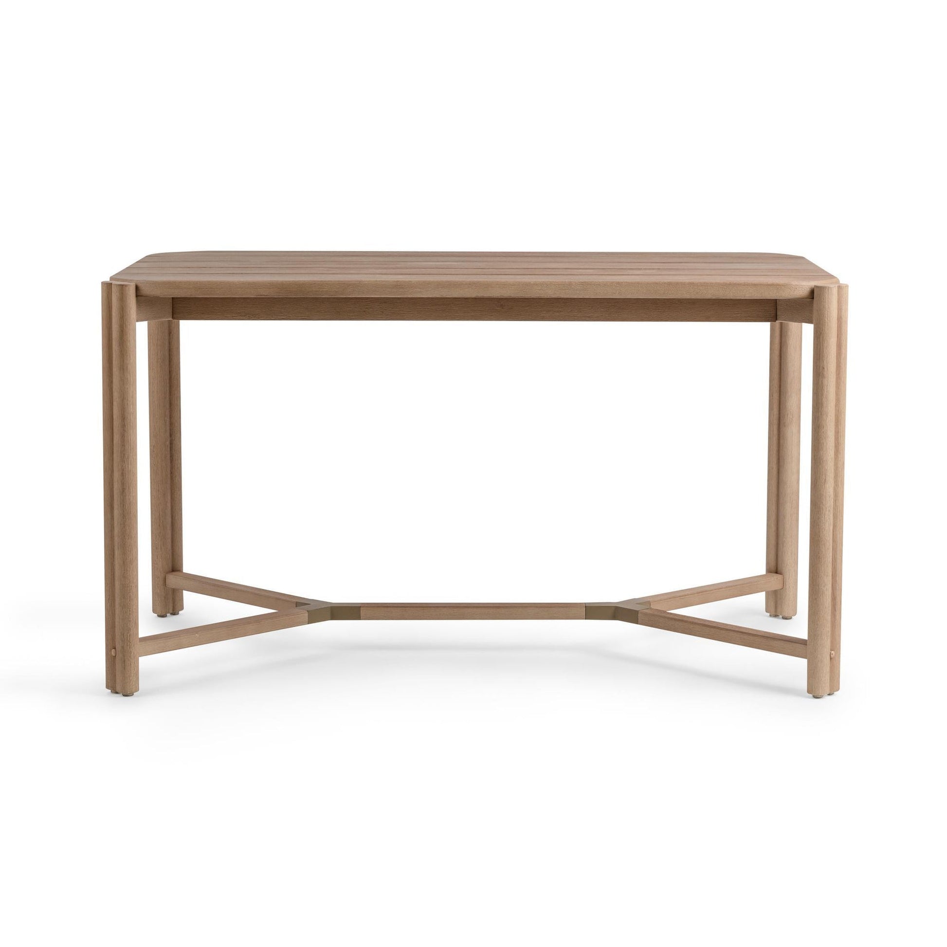 Butterscotch Eucalyptus Wood Outdoor Bar & Counter Table Oliver Outdoor Counter Table Collection