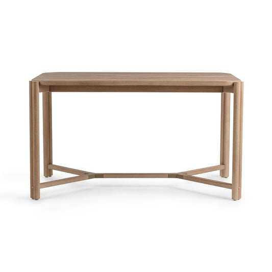 Butterscotch Eucalyptus Wood Outdoor Bar & Counter Table Oliver Outdoor Counter Table Collection