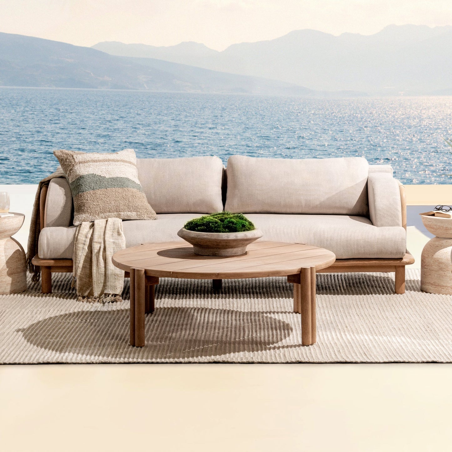 Butterscotch Eucalyptus Wood Outdoor Coffee Table Oliver Outdoor Coffee Table Collection