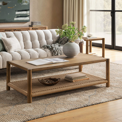 Imperial Brown Oak Veneer Coffee Table Jilian Coffee Table Collection