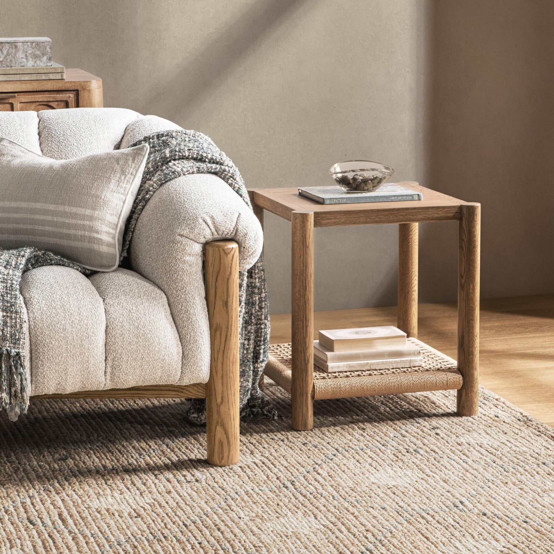 Imperial Brown Oak Veneer Accent & End Table Jilian End Table Collection