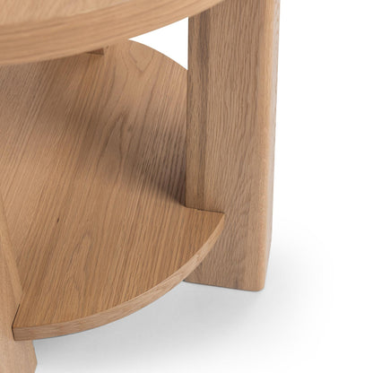 Amber Toast Oak Veneer Accent & End Table Kenzie End Table Collection