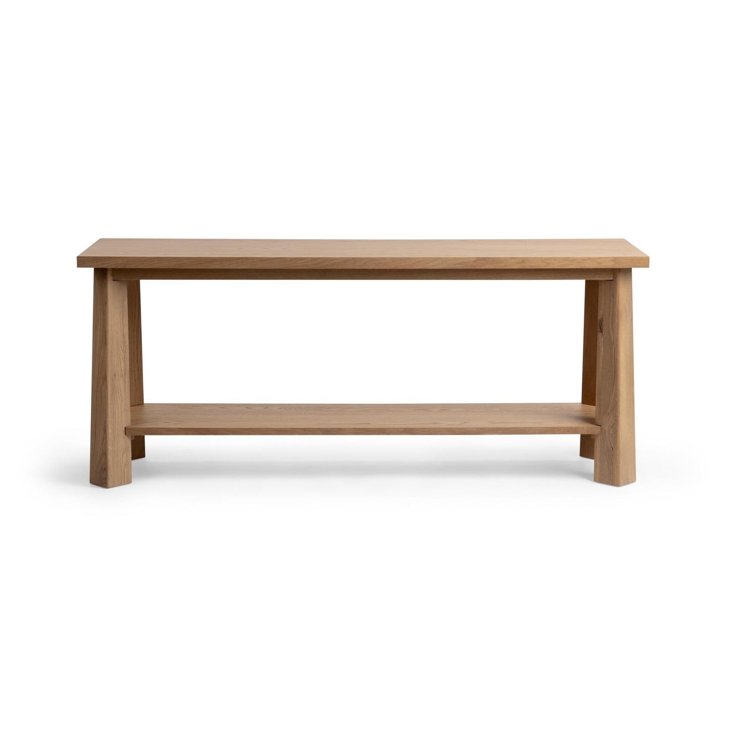 Amber Toast Oak Veneer Console Table Kenzie Console Table Collection