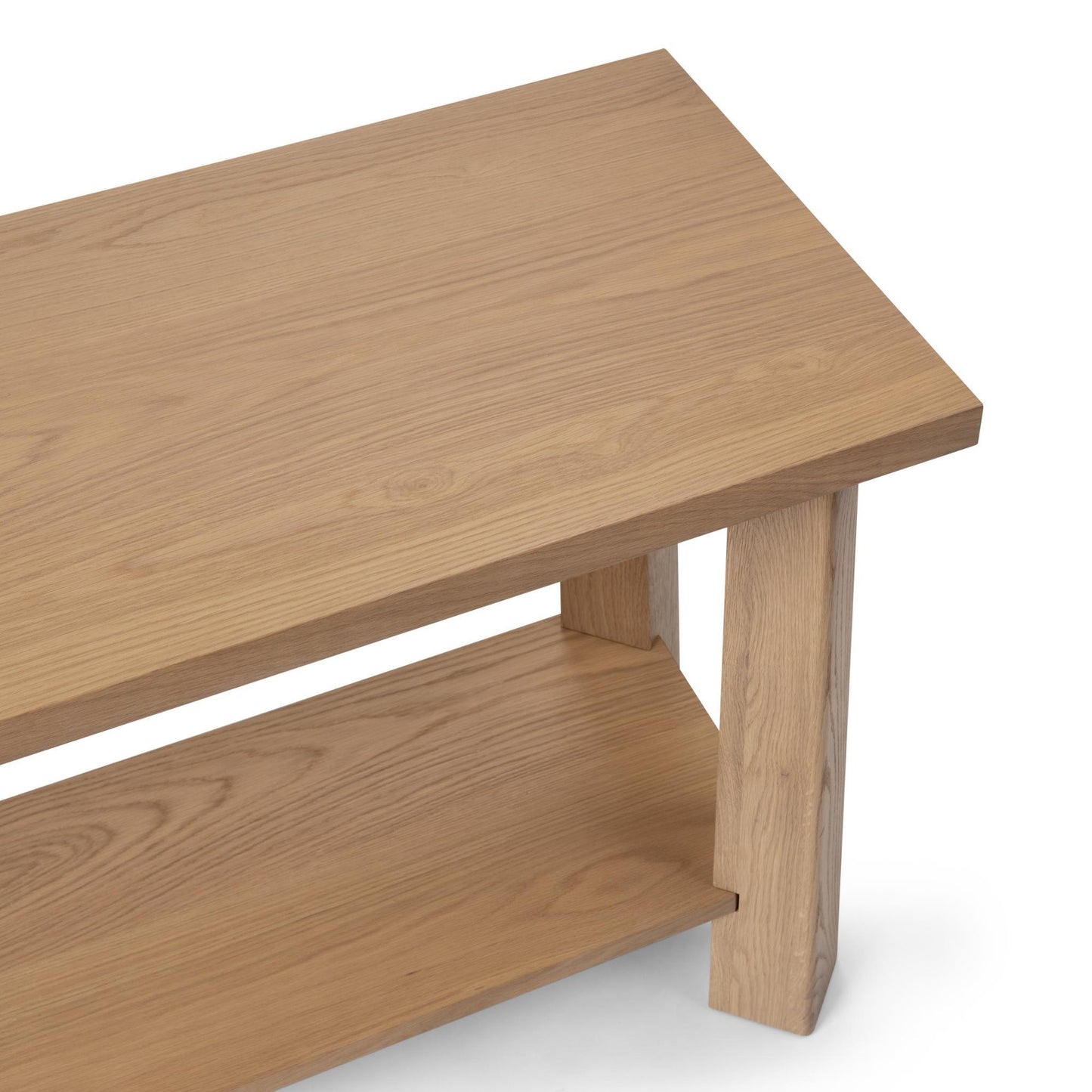 Amber Toast Oak Veneer Console Table Kenzie Console Table Collection