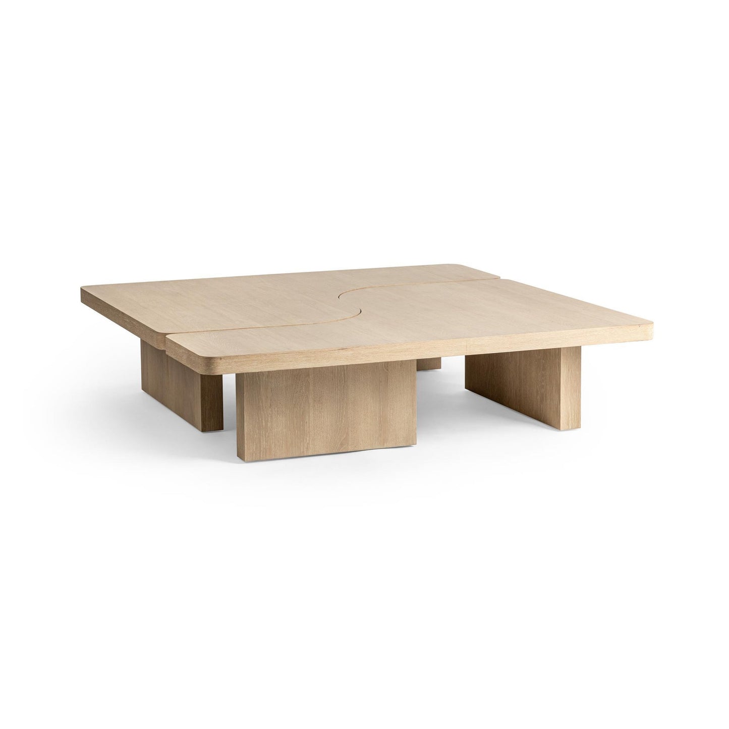Coastal Drift Oak Veneer Coffee Table Melina 2 Piece Coffee Table Collection