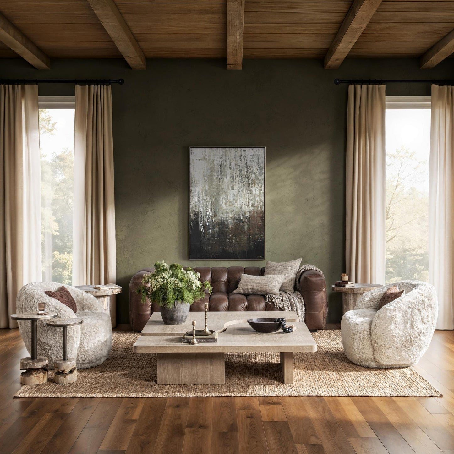 Coastal Drift Oak Veneer Coffee Table Melina 2 Piece Coffee Table Collection