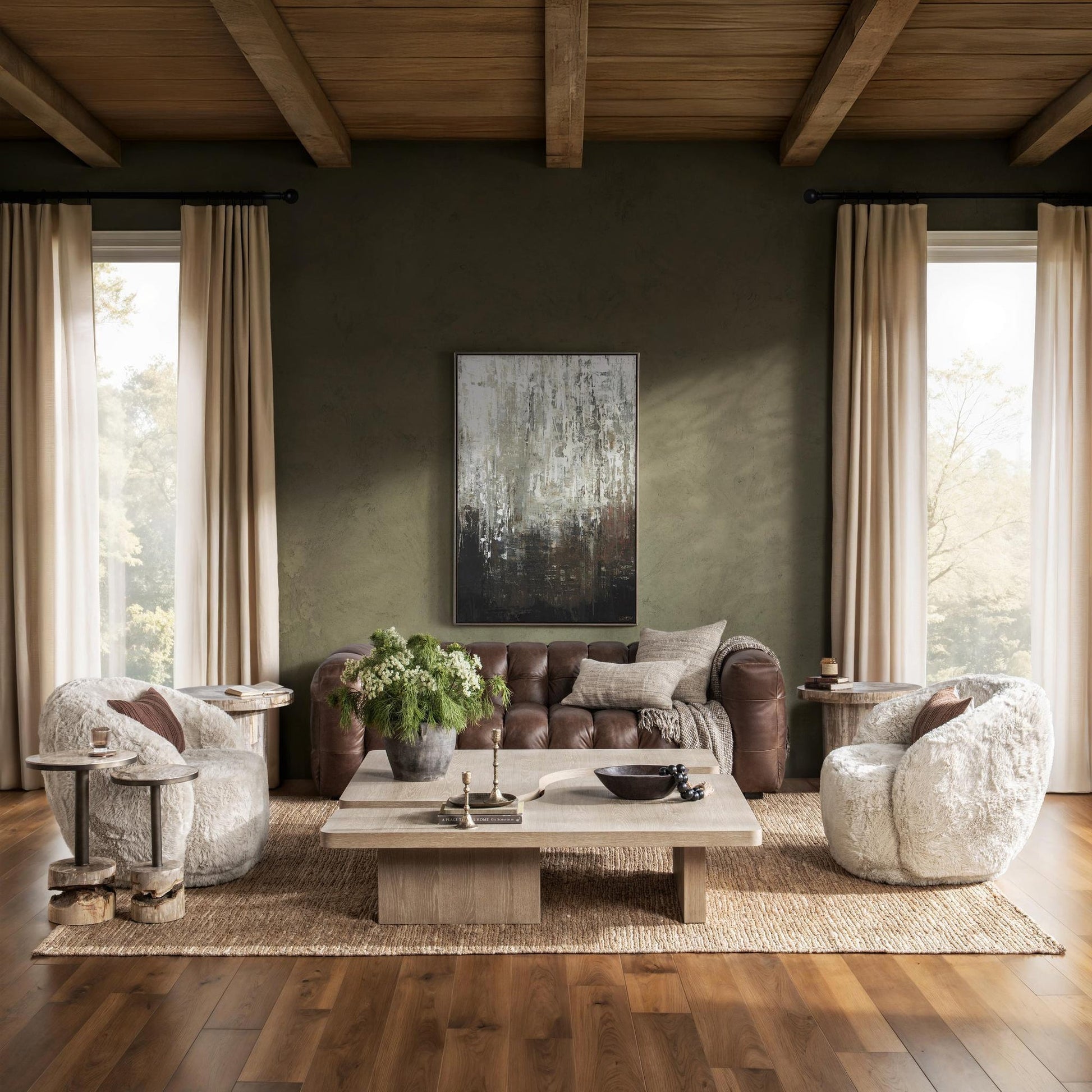Coastal Drift Oak Veneer Coffee Table Melina 2 Piece Coffee Table Collection