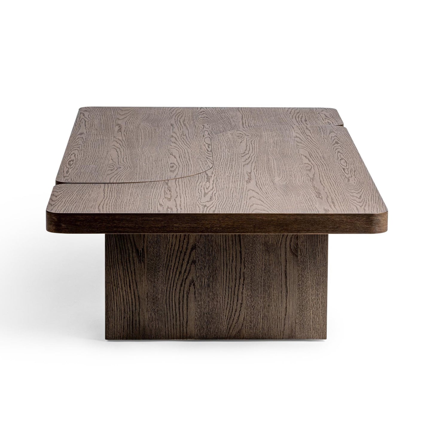Havana Brown Oak Veneer Coffee Table Melina 2 Piece Coffee Table Collection