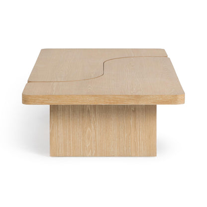 Coastal Drift Oak Veneer Coffee Table Melina 2 Piece Coffee Table Collection