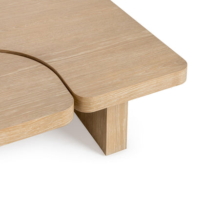 Coastal Drift Oak Veneer Coffee Table Melina 2 Piece Coffee Table Collection