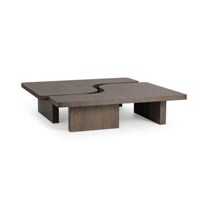 Havana Brown Oak Veneer Coffee Table Melina 2 Piece Coffee Table Collection