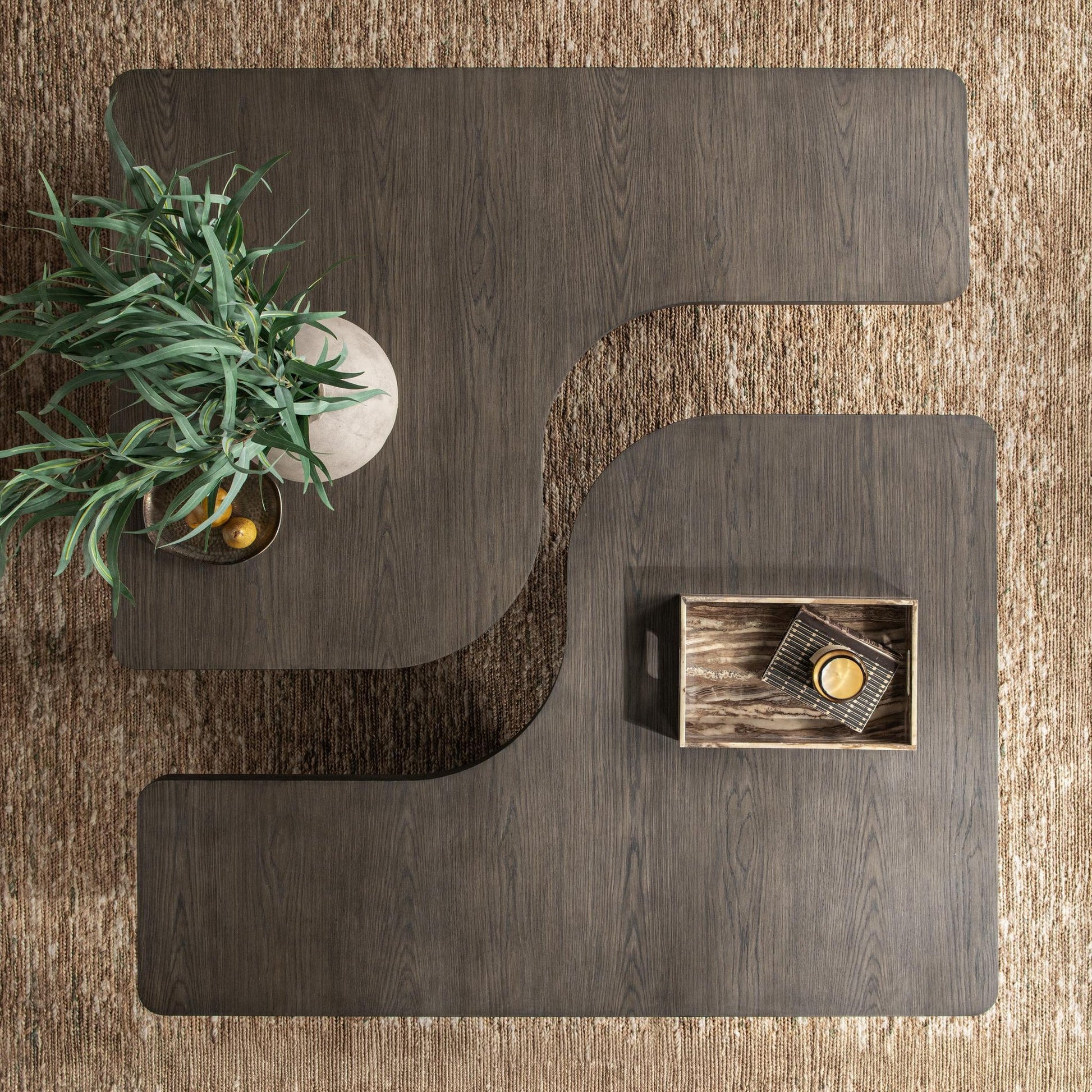 Havana Brown Oak Veneer Coffee Table Melina 2 Piece Coffee Table Collection