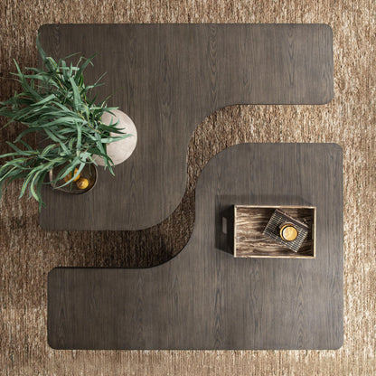 Havana Brown Oak Veneer Coffee Table Melina 2 Piece Coffee Table Collection