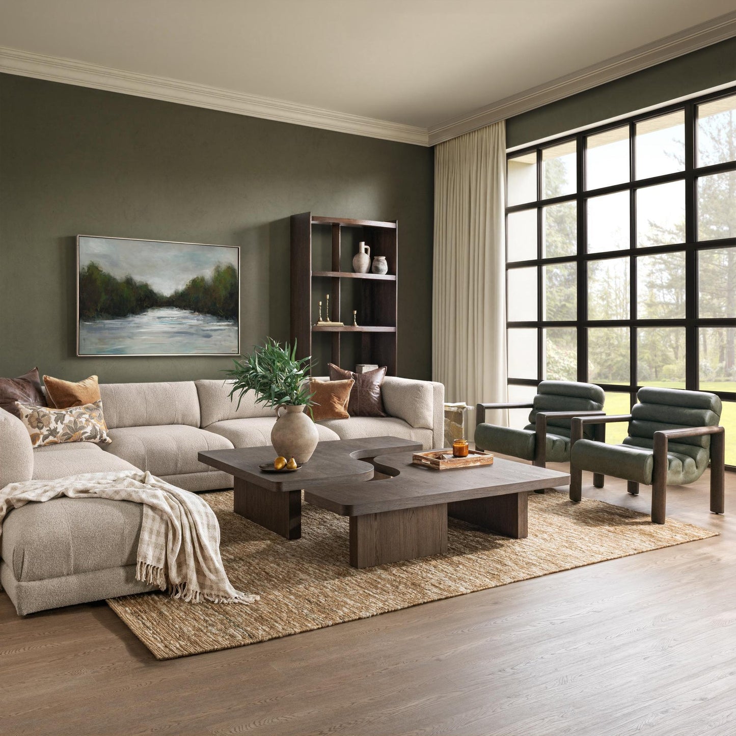 Havana Brown Oak Veneer Coffee Table Melina 2 Piece Coffee Table Collection