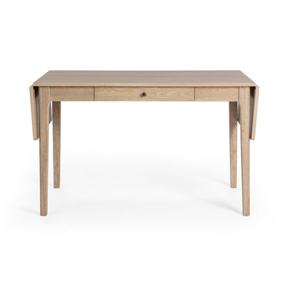 Coastal Drift Oak Veneer Desk Karl Extendable Desk Collection