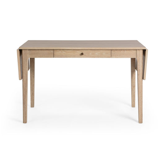 Coastal Drift Oak Veneer Desk Karl Extendable Desk Collection