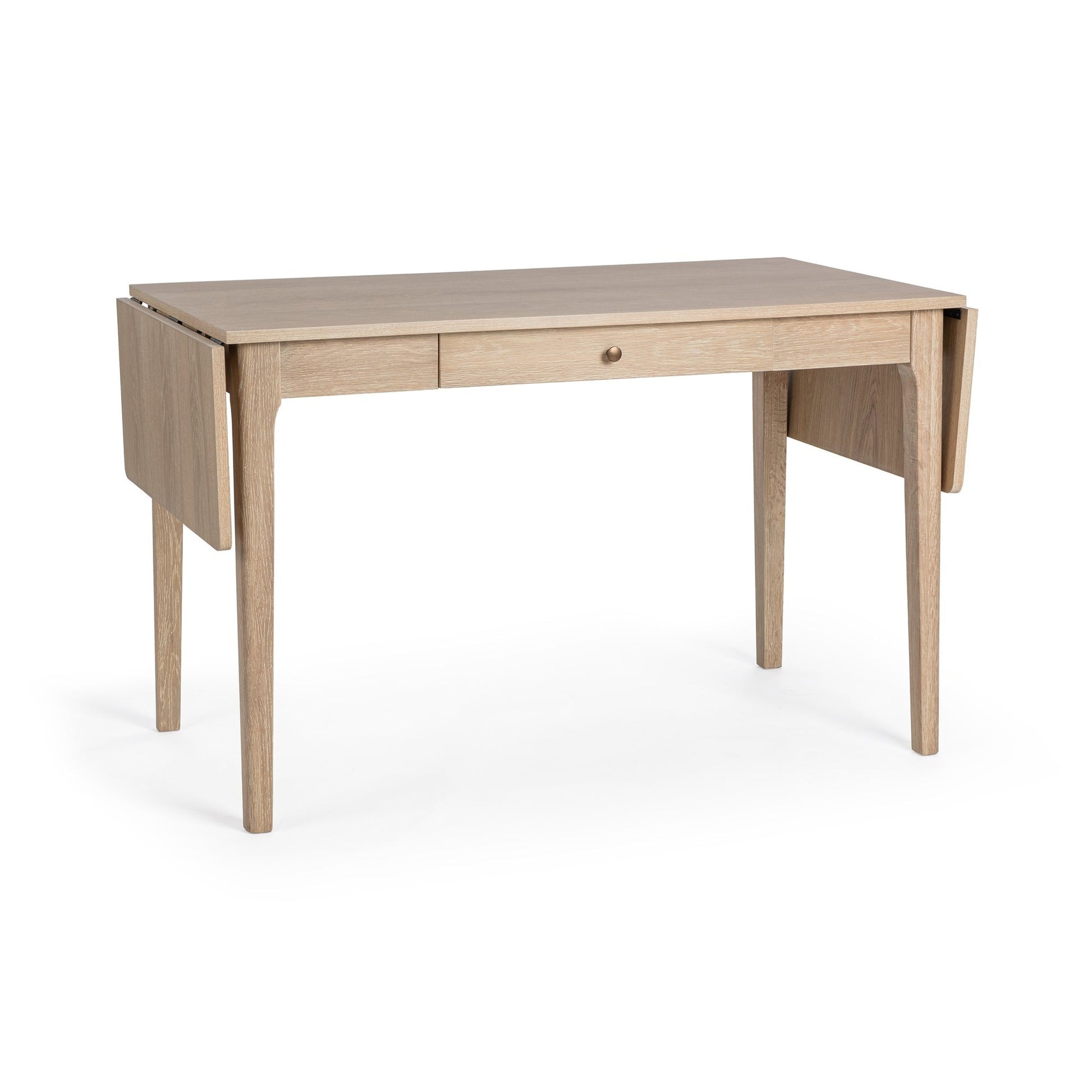 Coastal Drift Oak Veneer Desk Karl Extendable Desk Collection