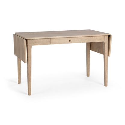 Coastal Drift Oak Veneer Desk Karl Extendable Desk Collection