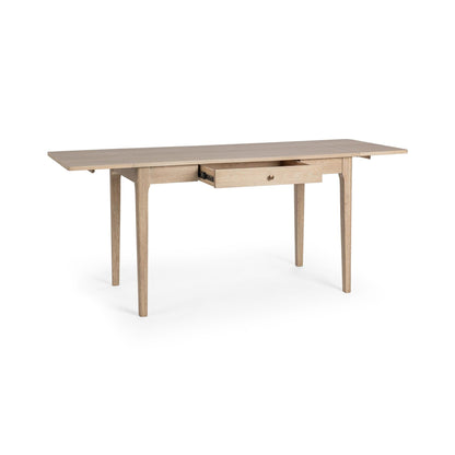 Coastal Drift Oak Veneer Desk Karl Extendable Desk Collection