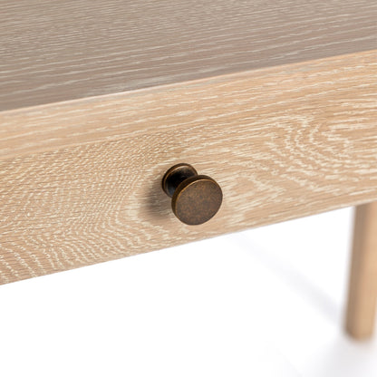 Coastal Drift Oak Veneer Desk Karl Extendable Desk Collection