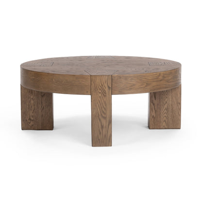 Cafe Brown Reclaimed Oak Coffee Table Bristol Round Coffee Table Collection