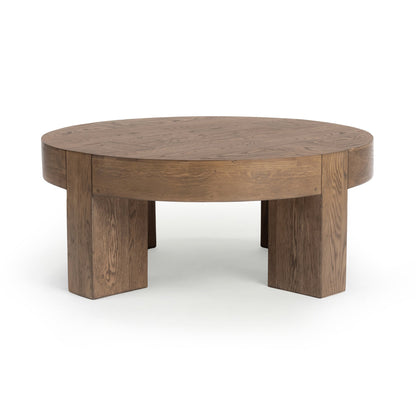 Cafe Brown Reclaimed Oak Coffee Table Bristol Round Coffee Table Collection