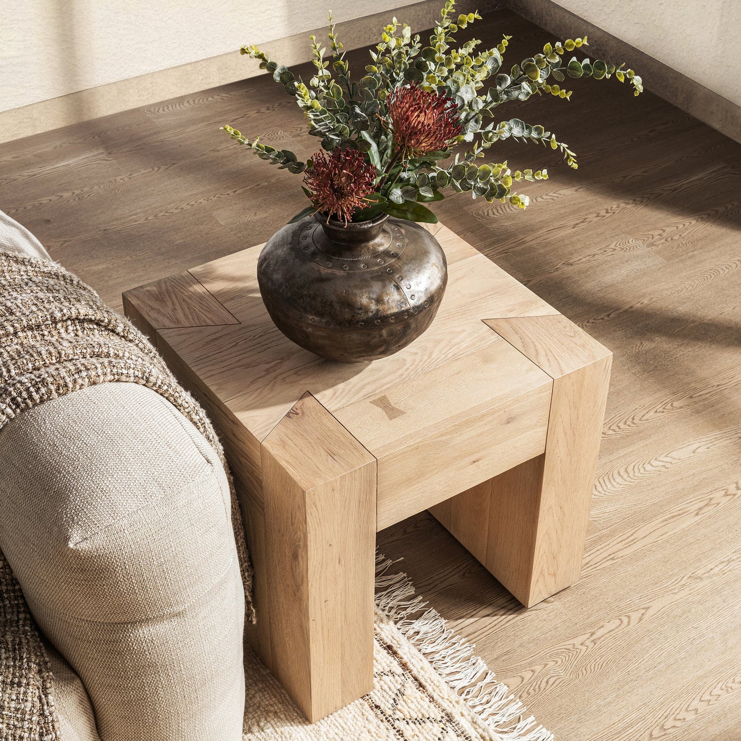 Coastal Haven Reclaimed Oak Accent & End Table Bristol End Table Collection