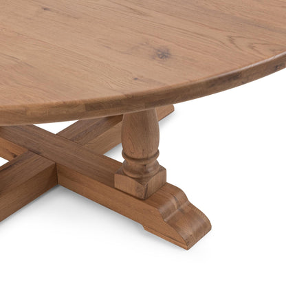 Hampton Sand Oak Wood Dining Table Marina 72" Dining Table Collection