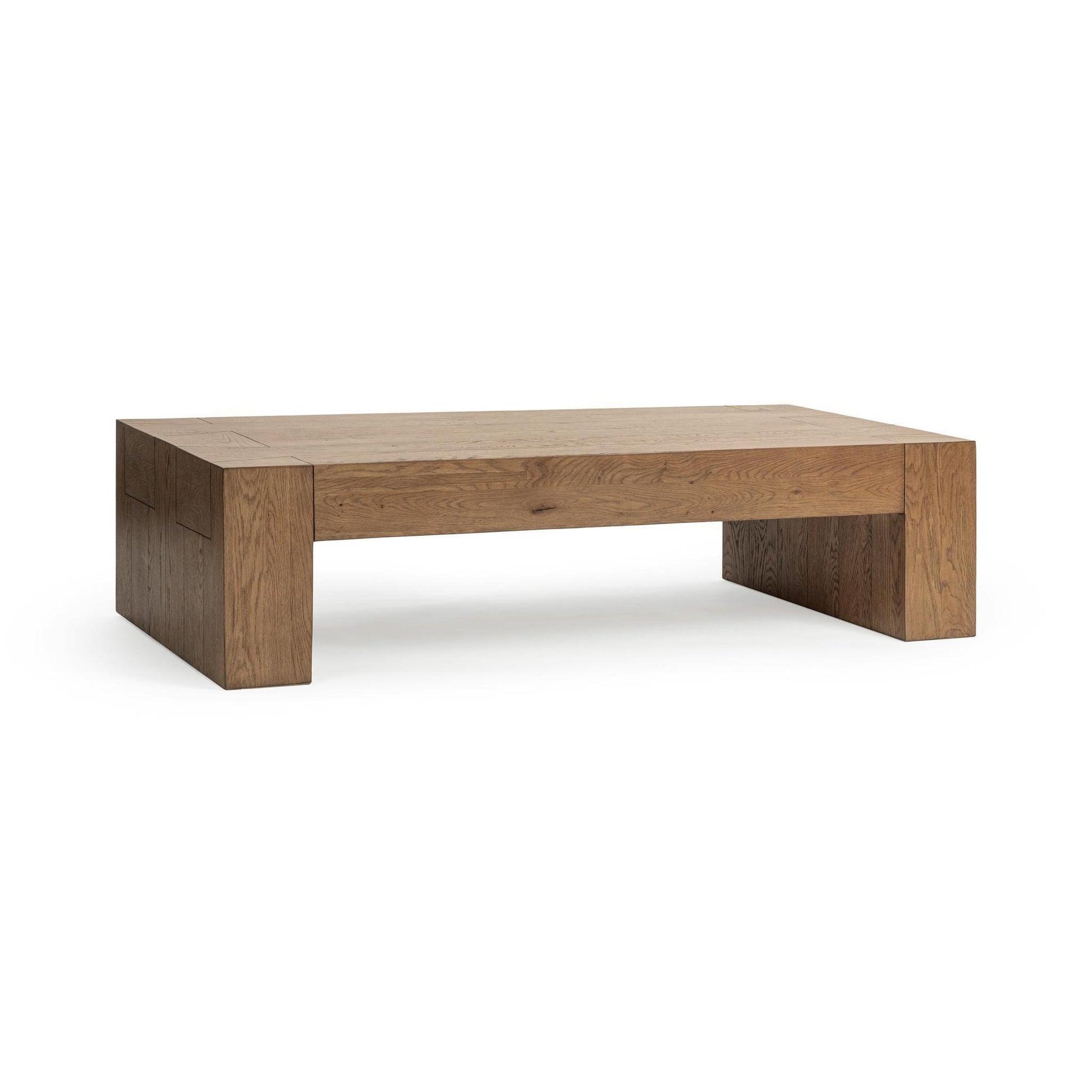 Cafe Brown Reclaimed Oak Coffee Table Bristol 70" Coffee Table Collection