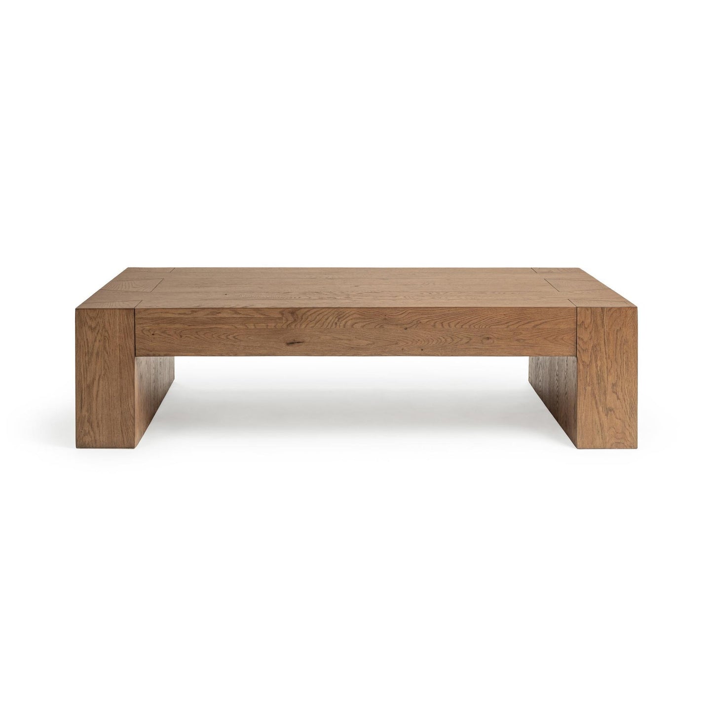 Cafe Brown Reclaimed Oak Coffee Table Bristol 70" Coffee Table Collection