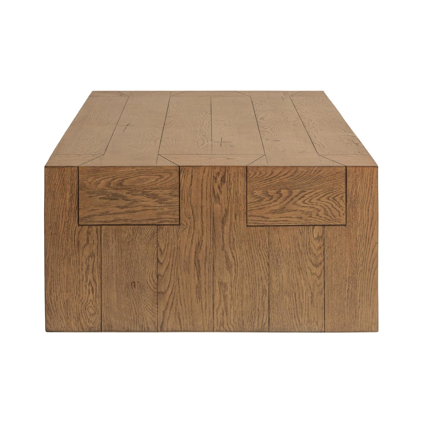 Cafe Brown Reclaimed Oak Coffee Table Bristol 70" Coffee Table Collection