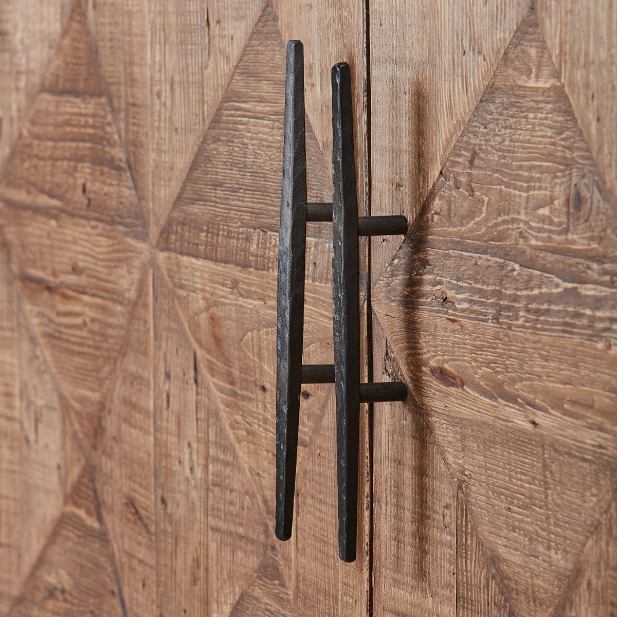 Brown Reclaimed Pine Buffets & Cabinet Elani Four-Door Cabinet Collection