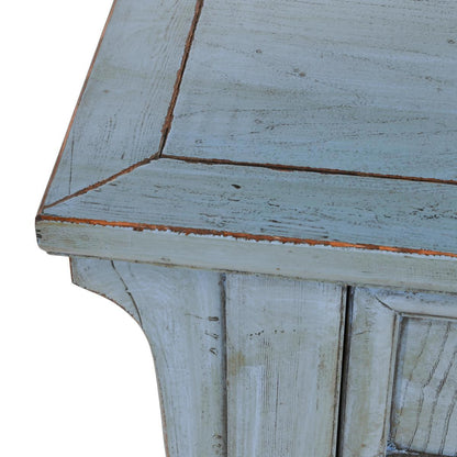 Blue Reclaimed Pine Buffets & Cabinet Crafton Three-Drawer Four-Door Cabinet Collection