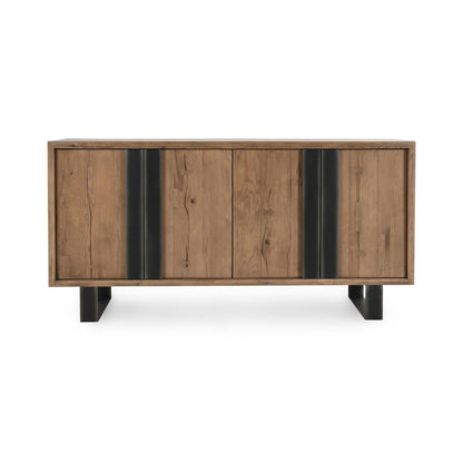 Cafe Brown Reclaimed Oak Buffets & Cabinet Danica Four-Door Buffet Collection