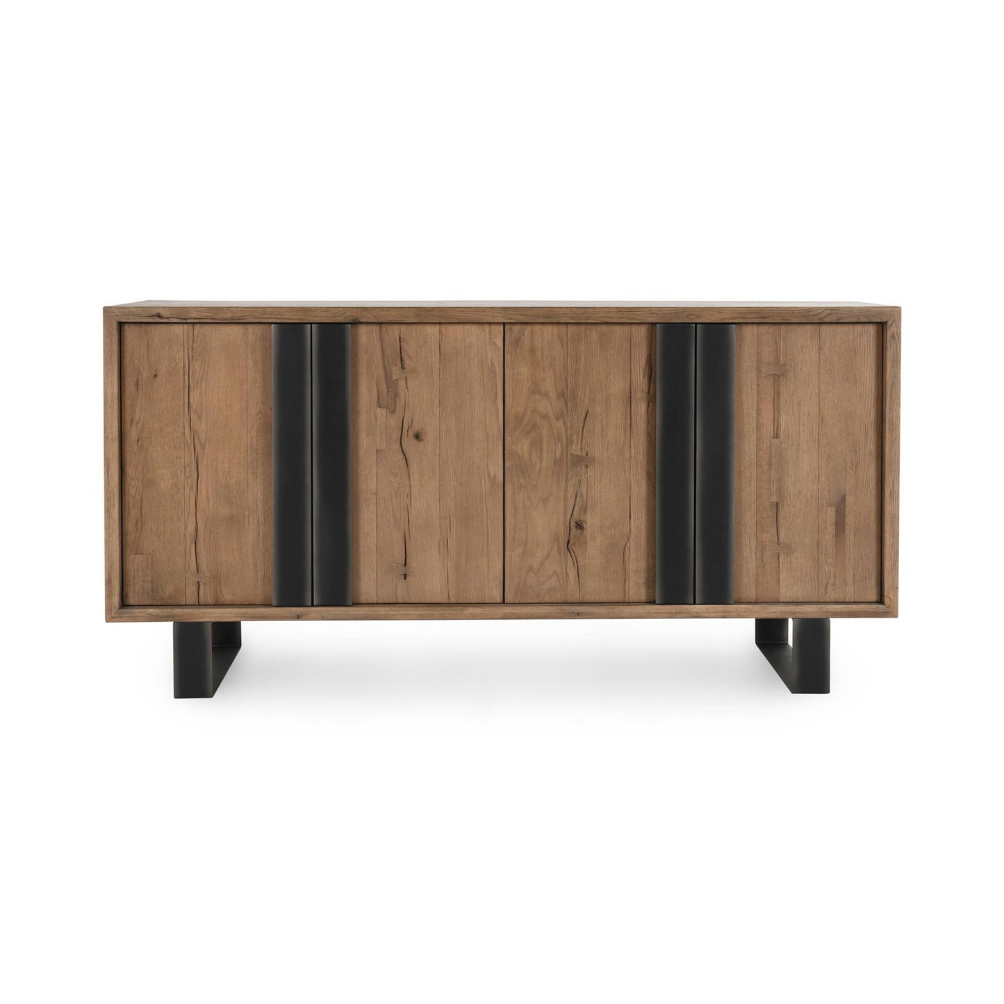 Cafe Brown Reclaimed Oak Buffets & Cabinet Danica Four-Door Buffet Collection