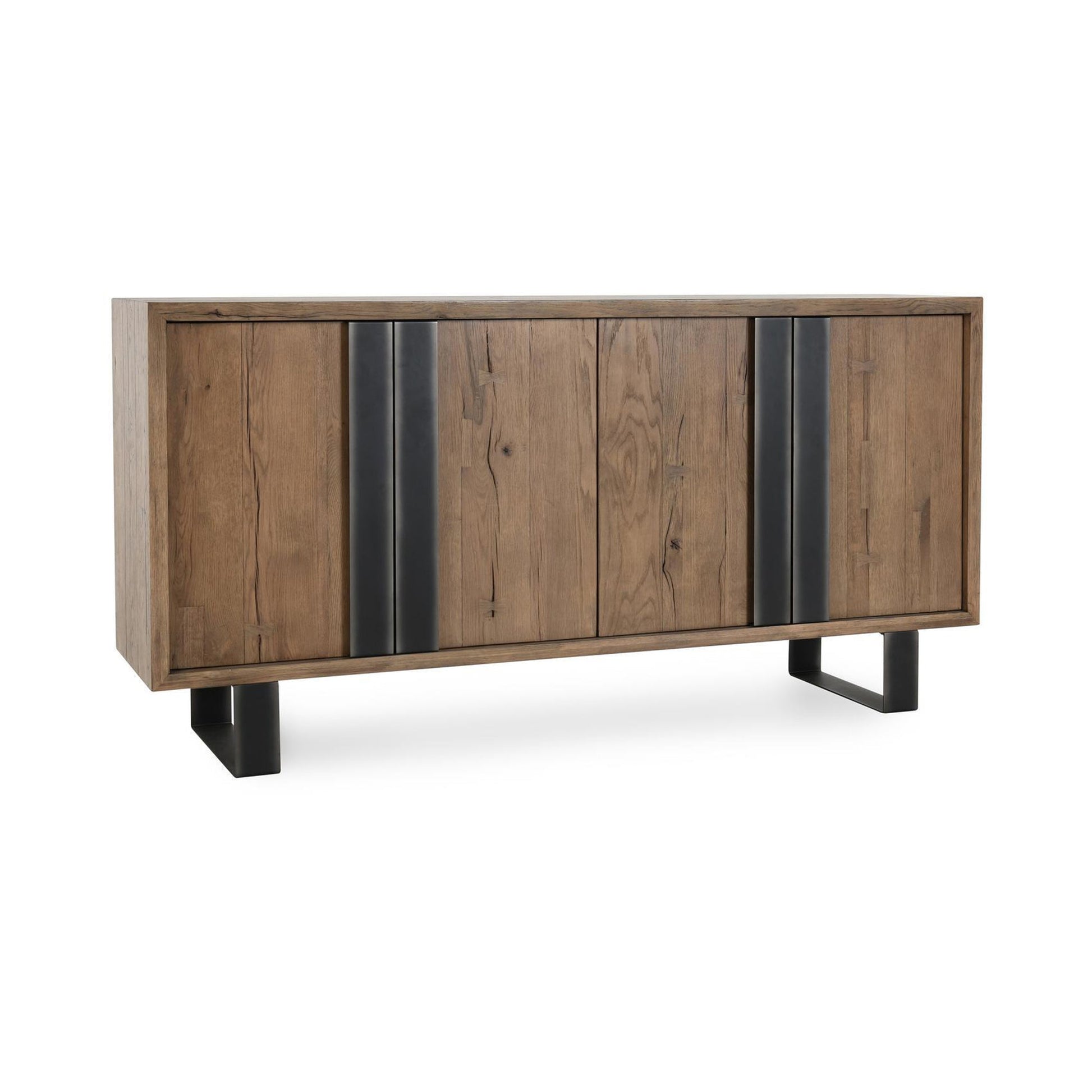Cafe Brown Reclaimed Oak Buffets & Cabinet Danica Four-Door Buffet Collection