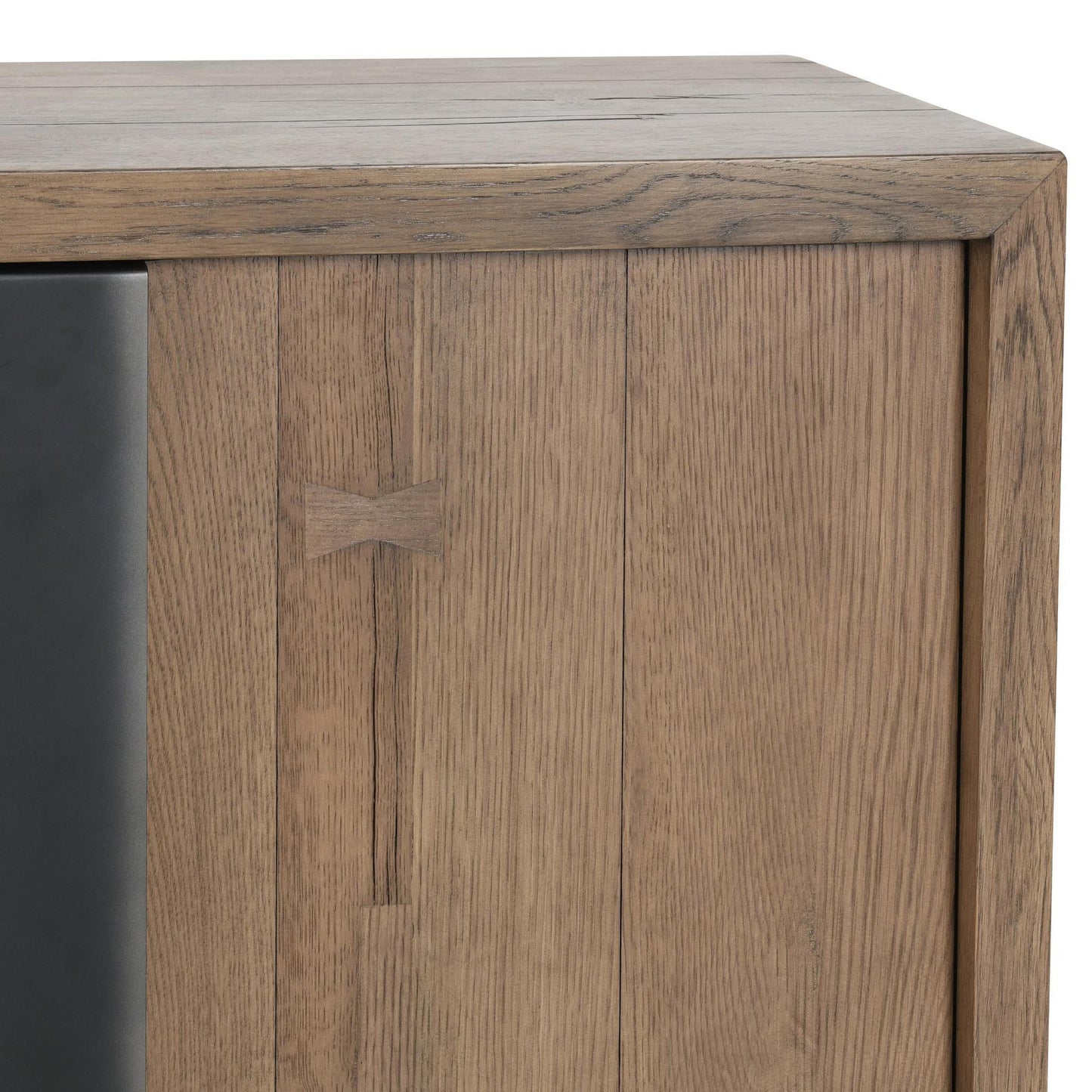 Cafe Brown Reclaimed Oak Buffets & Cabinet Danica Four-Door Buffet Collection