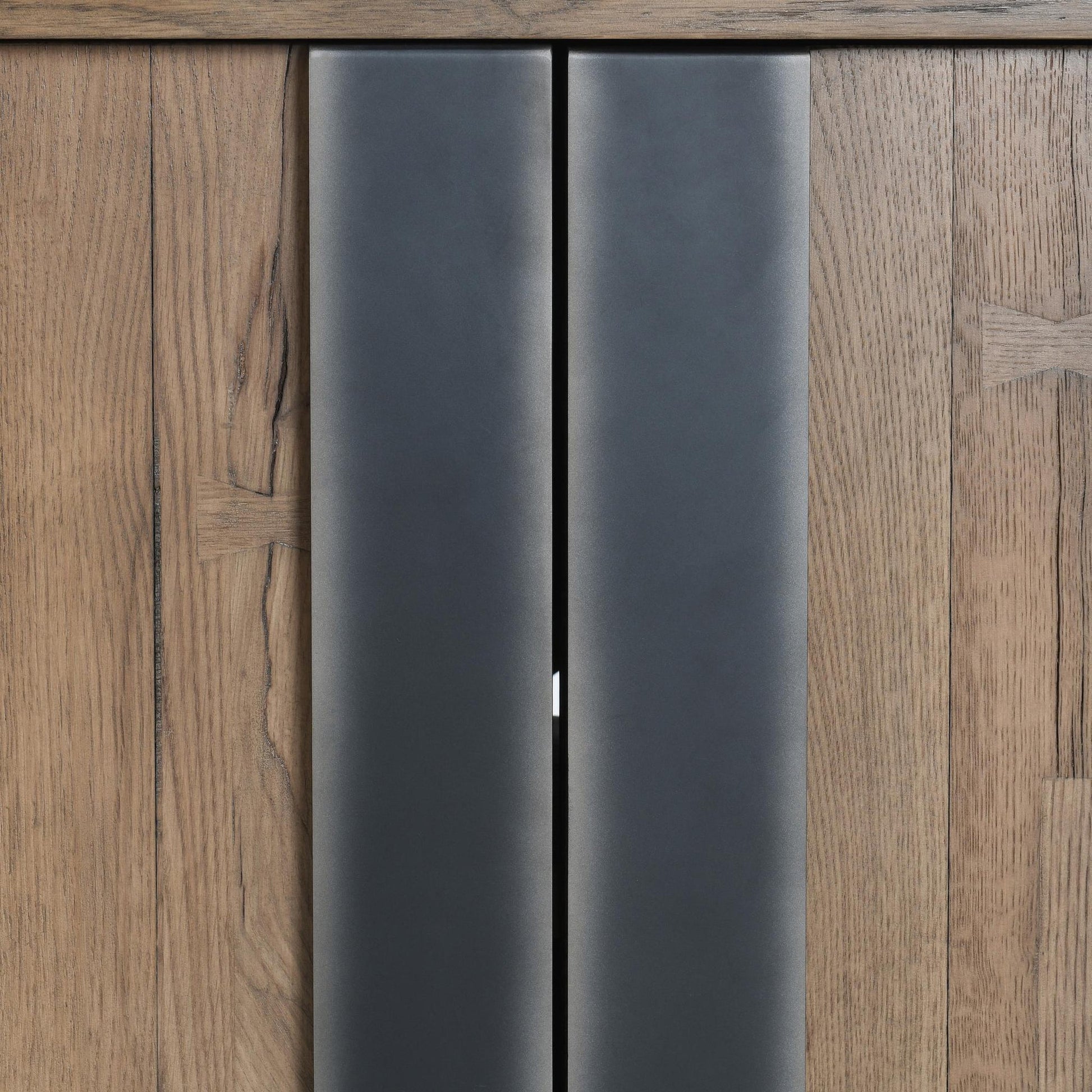 Cafe Brown Reclaimed Oak Buffets & Cabinet Danica Four-Door Buffet Collection