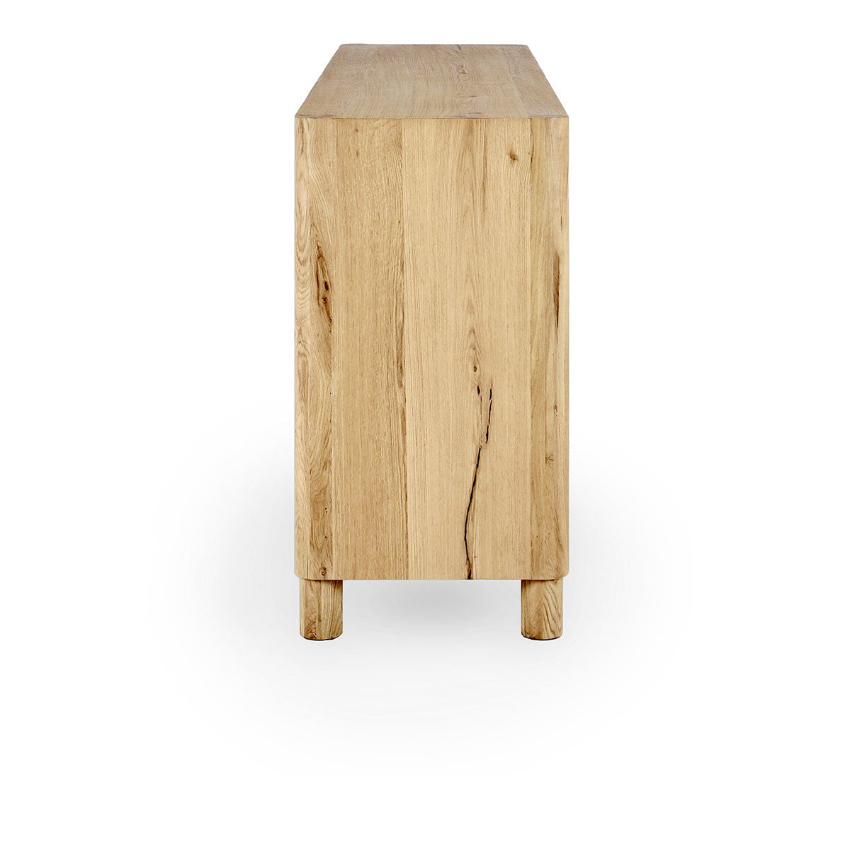 True Natural Oak Veneer Buffets & Cabinet Orlando Four-Door Buffet Collection