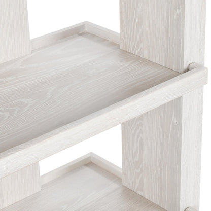 Milk White Oak Veneer Bookcase Doku Bookcase Collection