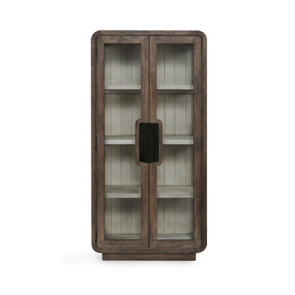Ollie Display Cabinet Brown