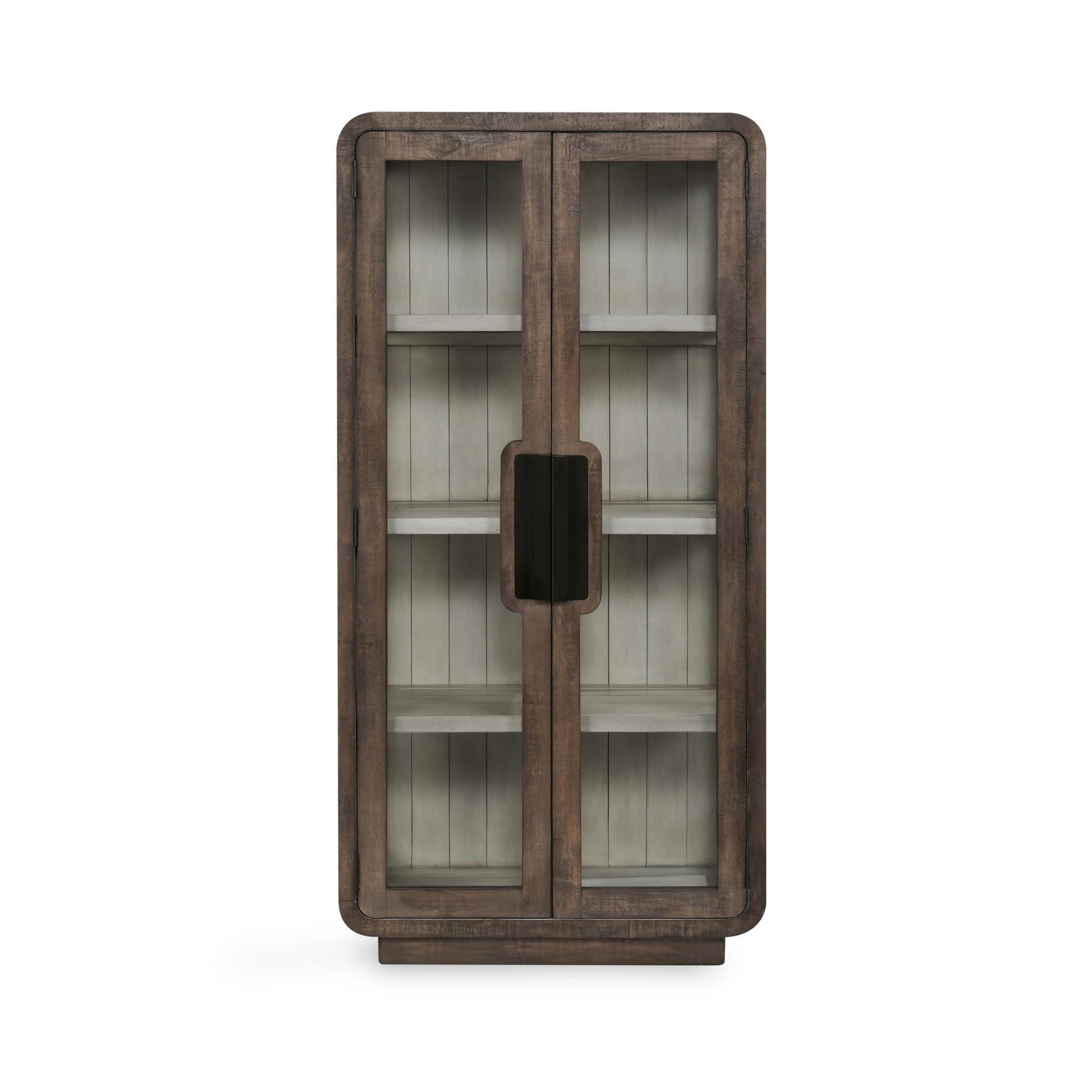 Brown Reclaimed Pine Display Cabinet Ollie Display Cabinet Collection